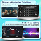 2+64GB Android Car Stereo for Hyundai Sonata 2004-2008 Wireless Carplay Android Auto, 9 Inch Touchscreen Car Radio GPS Navi WiFi Bluetooth Backup Camera FM RDS Radio EQ SWC