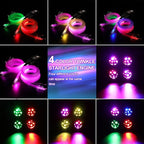 36W 4-Color RGBW Car Starlight Headliner Kit, 400pcs0.03in9.8ft, Twinkle & Sound Activate 4-Port Fiber Optic Light Engine with Bluetooth APP&Remote Control, Star Lights for Car and Home