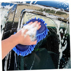 Amosfun 2Pcs Auto Cleaning Gloves Lightweight Car Wash Mitts Durable and Practical Car Cleaning Tool for Vehicle Detailing Convenient Storage and Use