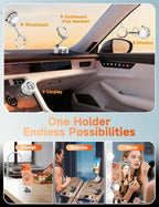 Pure Zinc Alloy Vacuum Magnetic Phone Holders for Your Car [105+LBS Suction & 3800gf Magnetic] 360° Adjustable Magsafe Car Phone Holder Mount for iPhone 17 16 15 14 13 12 Series & Android