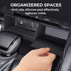 Center Console Organizer for Toyota Land Cruiser Prado 250 2026 2025 2024, Interior Accessories Storage Box Insert Tray for 2024-2026 Land Cruiser, Black