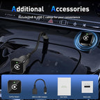 iGENJUN Wireless CarPlay Adapter 2026 Upgrade Mini Design, USB/USB-C Plug & Play Converts CarPlay to Wireless - Easy Use Fast Stable Connection Car Play for iPhone & Android