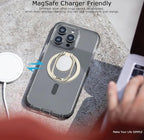 Doflyesky Magnetic Phone Grip for MagSafe Ring Holder, Metal Double Adjustable Gym Finger Ring Grip Kickstand, Removable Phone Grip for iPhone, iPad and Smartphones (Natural Titanium)