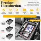 Center Console Organizer Tray Compatible with Nissan Sentra 2020 2021 2022 2023 2024 2025 Accessories, Middle Console Organizer for 2020-2025 Sentra Armrest Storage Box Coin Holder, red trim