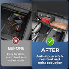 Center Console Organizer for Toyota Land Cruiser Prado 250 2026 2025 2024, Interior Accessories Storage Box Insert Tray for 2024-2026 Land Cruiser, Black