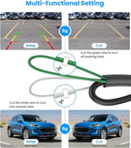 AUTO-VOX Backup Camera for Truck Plug and Play: 4.8" 1080P Stable Signal Clear Night Vision Rear View Camera System, IP69K Waterproof 3X Zoom Back Up Camera for Car SUV Pickup Van