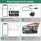 GreenYi WiFi Car Wireless Backup Camera, GreenYi 5G 720P HD Car Rear View Reverse Camera for iPhone iPad Android Smart Phone Tablet with 170 Degrees Wide Viewing Angle