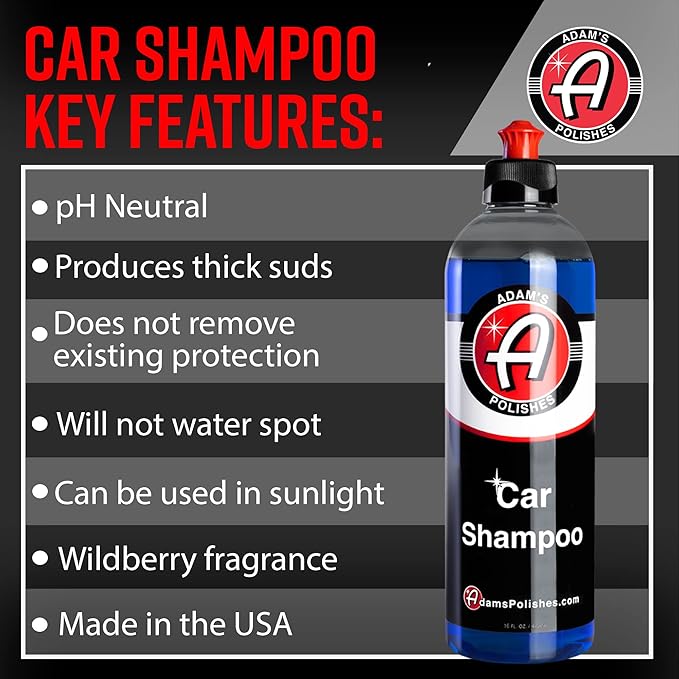 Adam's Polishes Standard Foam Gun & Car Shampoo Bundle - Car Wash Foaming Sprayer for Garden Hose | Mix with Car Soap & Water & No Pressure Washer Required | Premium Grade Auto Detailing Tool