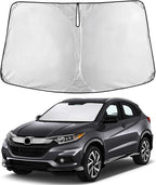 EcoNour Windshield Sunshade Compatible for Honda HRV 2016-2020 2021 2022, Sun Visor for Front Windshield & Window Sun Shade Cover, UV Heat Blocker & Protector, Car Accessories
