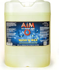 AIM Chemicals Wash N Wax Car Soap - pH neutral for cars, trucks, boats, and RVs. Protects wax and sealants. Use with foam cannon or hand wash. Ideal for detailing and cleaning supplies (AC WW5)