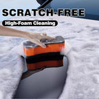 Car Wash Sponges, Soft Foam Sponges Extra Thick Large For Cleaning Non Scratch Sponges fit SUV RV Bike, Engineered for Rich Lather Ergonomic Grip Design Improve Cleaning Efficiency, 3Color 3PCS