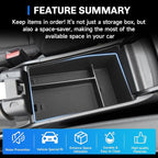 SXCY [4PCS Tray for 2026 2027 Honda HRV HR-V Center Console Organizer for 2023-2026 2027 Honda HRV Accessories [Armrest Tray+Door Storage+Under Console Tray] 2025 2026 2027 HRV Console Organizer