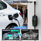 Level 2 EV Charger, 40A/9.6KW Electric Vehicle Portable Charger with 25FT Cable, Home EV Charging Station, 240V NEMA 14-50 Plug, for All SAE J1772