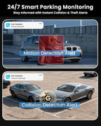 4G LTE Dash Cam with SIM Card, Live Streaming Car Security Camera Front & Cabin, 24/7 Parking Mode, AI Motion Alerts, Remote Viewing & 2-Way Talk, SD/Cloud, Anti-Theft Surveillance for Fleet & Family