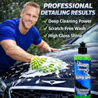 Winter White Auto Spa Premium pH Balanced Car Wash Shampoo – High Foam Auto Detailing Soap for Foam Cannon or Hand Wash – Safe for Wax, Sealants & Ceramic Coatings