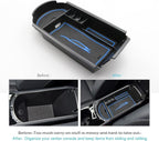 CDEFG Center Console Accessory Organizer Compatible with 2018 2019 2020 2021 2022 CHR C-HR, ABS Material Armrest Box Insert Tray (Blue)