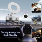 Vacuum Suction Magnetic Phone Holder, Strong Suction Magnetic Car Phone Holder Mount Foldable Phone Stand for iPhone16/15/14/13/12, Mirror/Glass/Screen(Not Charge Phone)