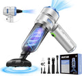 Handheld Cordless Car Vacuum|3 in 1 15000PA Mini Cleaner,120W High Power Brushless Motor,Super Suction Power Vacuums with Type-C Data Cable, Small Portable and Rechargeable Cleaner (Sliver)