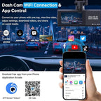 4K Dash Cam Front, WiFi Dash Camera for Cars, Mini Dashcam with Super Night Vision,1.97 Inch Screen, Loop Recording, G-Sensor, WDR, Parking Monitor, 64GB Card Included (4K Mini Dash Cam)
