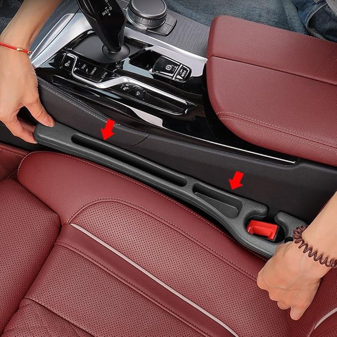 YLXGT Car Seat Gap Filler Organizer Universal for Car SUV Truck Accessories Seat Gap Plug Blocker with Storage Slot TC105 Black 4Pack