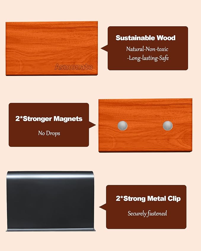 Car Air Freshener-The Original Wood Air Freshener for Visor Clip - Long Lasting Car Odor Eliminator and Scent Diffuser for Cabin, Truck & SUV-2 Metal Clips-Variety 3 Pack(Teak-Amber-Cabana)