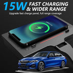 Wireless Car Charger for BMW 3 Series G20 2019 2020 2021 4 Series G22 2021 2022, 15W Fast Charging Phone Charger Pad