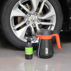 SPTA Snow Foam Shampoo, 16 FL OZ Wash & Gloss Foaming Car Wash Soap, High Suds Formula Foam Cannon Soap for Foam Blasters, or Bucket Washes, Safe on Paint, Clear Coat, and Wax, Green Tea Scent -CL002