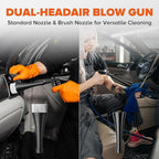 Tornado Car Cleaning Gun Interior Dryer Air Blow Gun, Automotive Tool Car Detailing Supplies High Pressure Air Gun, Car Detailing Cleaner Kit for Car Quickly Blasts Dirt and Dust Works with Air