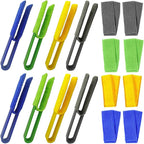 Microfiber Window Blinds & Car Vent Cleaner Set, 8 Brushes with Extra Washable Covers, 4.7-Inch Long, Multi-Color Tool for Cleaning