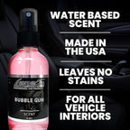 LANE’S Premium Car Air Freshener "Bubble Gum" - 4oz Water-Based, Long-Lasting Auto Scent Spray - Food, Pet, Odor Smell Deodorizer for Cars, Trucks, SUVs' Interior Leather, Carpet, Upholstery