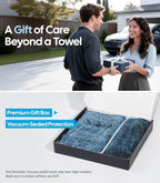 Wigoo Premium Microfiber Car Drying Towel 1300GSM, 2-Size Set[36"×24"+16"×16" Ultra-Absorbent, No Streaks & Scratches] Dual-Sided Edgeless Wash Towels with Twisted Loop, for Cars Detailing, SUV, Truck