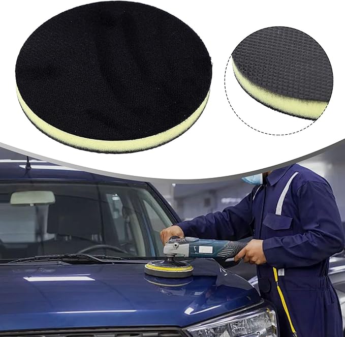Clay Bar Sponge Pad For Car Detailing And Polishing, Reusable Cleaning Disc For Removing Stubborn Stains From Paint And Glass