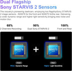 mangoal 4K Front & 2K Rear 2 Channel HDR Dash Cam, Dual STARVIS 2 IMX678 IMX675, Custom Fit for Ford F150 2018-2026 F250/F350 Super Duty 2020-2026(Model A), 5GHz WiFi, GPS, 128GB Card