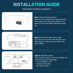 Neideso 360° View 4K 2160P Dash Cam Front and Rear, 4 Channel Dash Camera for Cars, AI Fatigue Driving Monitor, 5G WiFi GPS, 8 IR Lamps Night Vision, Free 64G Card Included, 24H Parking Mode, N700Pro