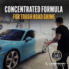 Legendary Thick Suds Wash & Wax 16oz - Foaming Car Wash Soap with Carnauba Wax - PH Neutral Foam Cannon Soap for Added Shine & Water Beading