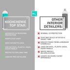 KOCHCHEMIE TS - Top Star - Interior Plastic and Vinyl Conditioner, UV Protection, Interior Plastic, Dash, Vinyl & Leather, Like New OEM Finish (1 Liter)