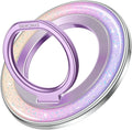 SYNCWIRE Magnetic Phone Ring Holder for MagSafe - Phone Grip Stand with 360° Rotation Finger Ring Kickstand Compatible with iPhone 17 16 15 14 13 12 Pro Max MagSafe Accessories,Petal Pink