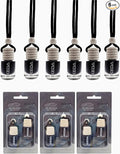 Car Air Freshener | 4ml Automotive Scents | 45-Days Long Lasting Fragrance | Automobile Hanging Diffuser Bottles | Remove Auto Odor | Fresh Air for Deodorizer (6pcs New Car)
