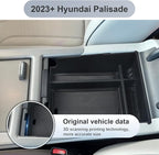 SKTU for 2023 2024 2025 Hyundai Palisade Center Console Organizer 2023 2024 2025 Palisade Center Console Tray 2023 2024 2025 Palisade Accessories Armrest Secondary Storage Box with Coin Holder (Black)