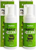 Upholstery Foam Cleaning 2 Pack, No Rinse Fabric Cleaner for Sofas, Couches & Car Seats, Quickly Lifts Stains & Dirt, Safe for Households with Kids & Pets, Easy-to-Use for Fresh & Spotless