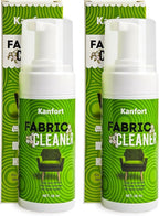 Upholstery Foam Cleaning 2 Pack, No Rinse Fabric Cleaner for Sofas, Couches & Car Seats, Quickly Lifts Stains & Dirt, Safe for Households with Kids & Pets, Easy-to-Use for Fresh & Spotless