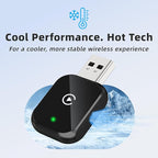 Mini Wireless Carplay Adapter for iPhone - Carplay Wireless Adapter Car Play Dongle, Wired to Wireless, Compatible with iPhone iOS 10+ (Jet Black)