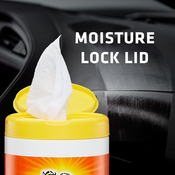 Armor All Car Interior Cleaner Protectant Wipes - Cleaning for Cars And Truck And Motorcycle, 25 Count (Pack of 2), 10848