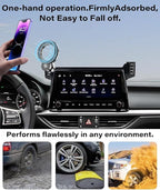 Car Phone Holder for Kia Forte 2022 2023 2024 Accessories Apply to 10.25 Inch Touch Screen Fixed Clip Magnetic Cell Phone Mount Hands-Free 360 Degree Rotation