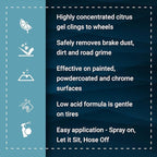 Bling Sauce Platinum Wheel Sauce, All Surface Citrus Gel Wheel Cleaner for Cars, Trucks, SUVs, 24oz.
