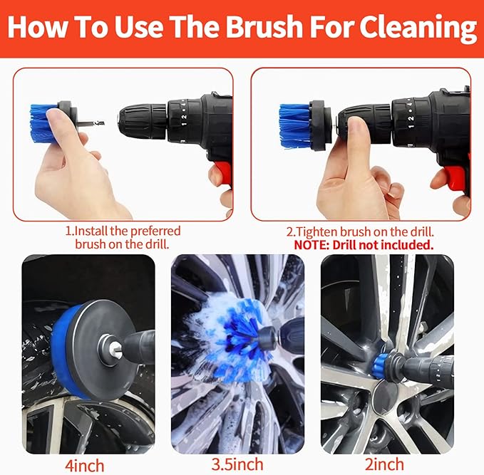 23Pcs Car Wash Kit,62" Car Wash Brush Mop with Long Handle,Car Cleaning Kit,Car Detailing Brush Set,Car Wash Bucket with Filter,Windshield Window Squeegee for Cars RV Truck Boat