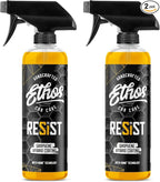 Resist Graphene Spray Coating - UV Ceramic Coating for Cars - Advanced 2-in-1 Hybrid Formula for Incredibly Slick, Glossy Finish - Graphene Ceramic Coating Protection for Car, Boat, RV (16oz (2 Pack))