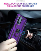 for OnePlus Nord N200 5G Case,with Screen Protector,[Military Grade] 16ft. Drop Tested Cover with Magnetic Kickstand Car Mount Protective Case for OnePlus Nord N200 5G, Purple