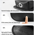 Car Seat Gap Filler 1 Pack Leather Seat Organizer Front Seat Car Accessories for Women Men, Car Essentials for SUV Truck, Adjustable Seat Gap Filler Organizer (Black，1 Pack)