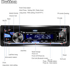 Single Din Car Stereo with CD/DVD Player | Bluetooth | FM/AM/RDS Radio | USB SD AUX Audio Receiver